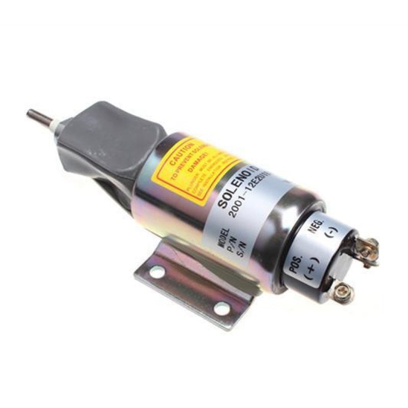 3040174 Diesel Fuel Shutoff Stop Solenoid For Snorkel Elevator 12V With 3 Terminals
