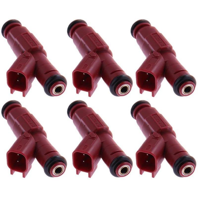 6PCS Fuel Injectors 0280156161 Replacement For Ford Focus 2.0/2.3L 03-07 Increase Performance 12-Hole