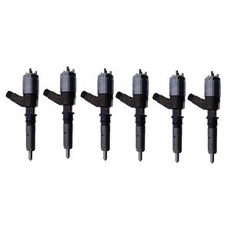 6 Pcs Fuel Injector 260-5656 for Caterpillar CAT Engine C6.4 Excavator 320D 320D L