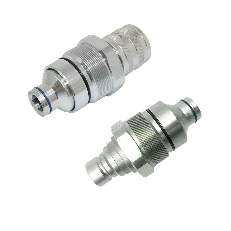 Hydraulic Flat Face Quick Coupler Female 7246802 Male 7246799 For John Deere Kubota 318E 319E 320E 323E S450