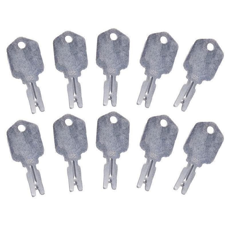 10 PCS For Clark Crown Gradall Gehl Hyster Komatsu Yale #166 Forklift Ignition Key