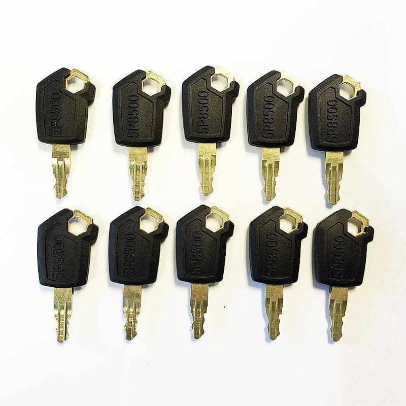 10PCS Ignition Switch Keys 5P-8500 For Cat Caterpillar Articulated Dump Truck 725 730 735C