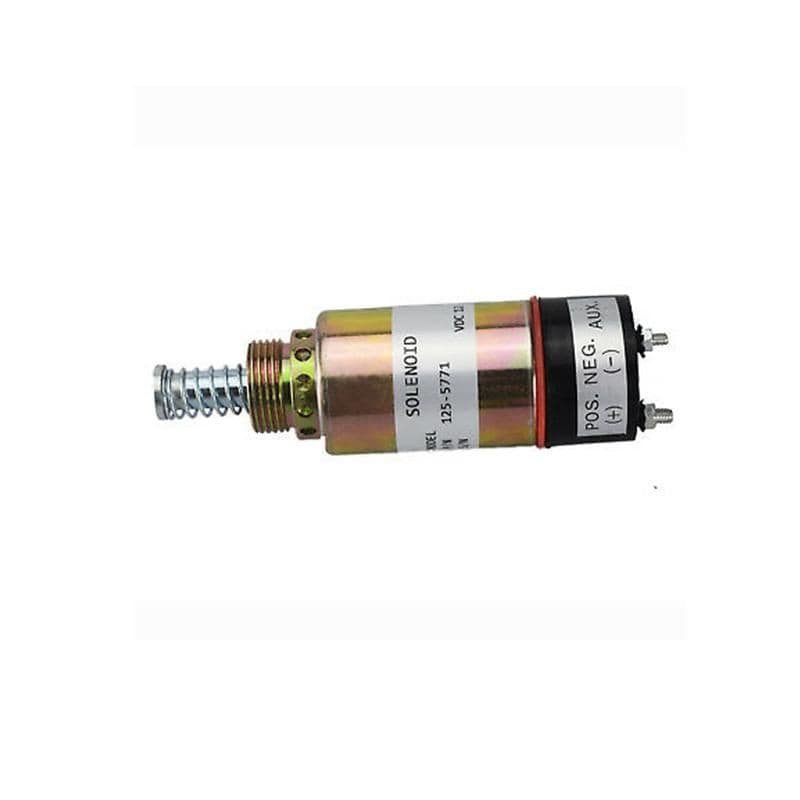 125-5771 1255771 Fuel Shutoff Solenoid Valve For Caterpillar Cat Asphalt Paver Ap-1000 Ap-1050 Engine 3114 3116 3126