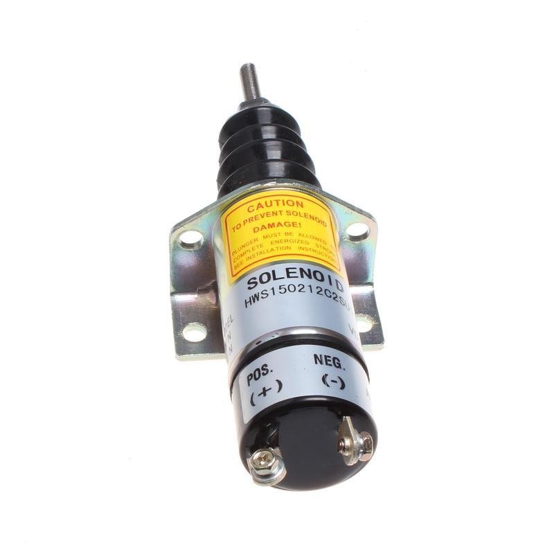 1500-2045 1504-12C6U1B2 Diesel Fuel Stop Solenoid For Woodward 12V 2 Terminals