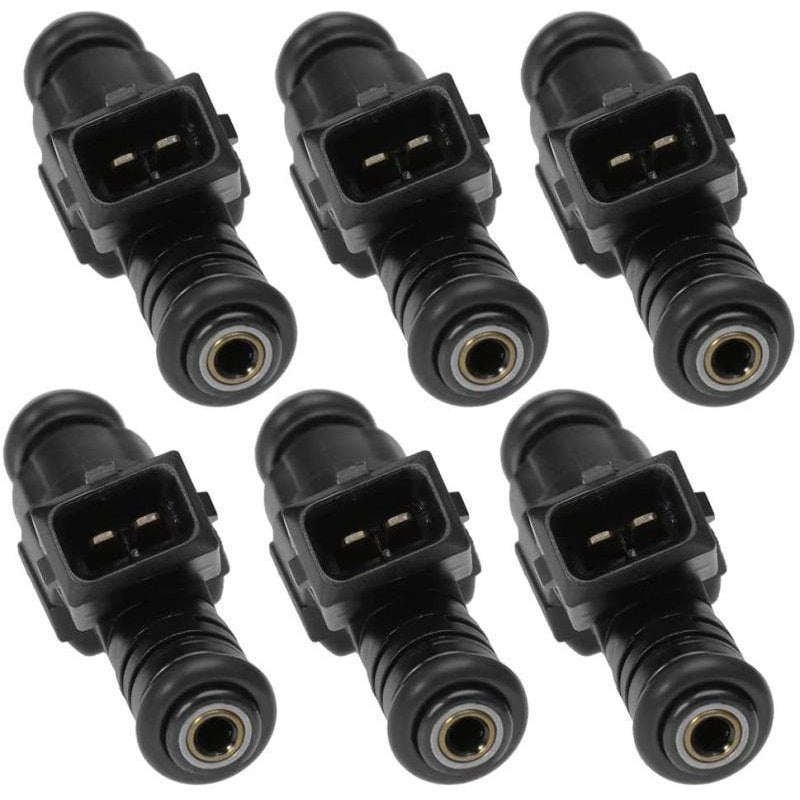 6PCS 0280155703 Fuel Injector 4 Hole For Jeep Cherokee Grand Wrangler Commanche 4.0L