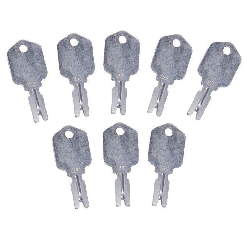 8 PCS For Clark Crown Gradall Gehl Hyster Komatsu Yale #166 Forklift Ignition Key