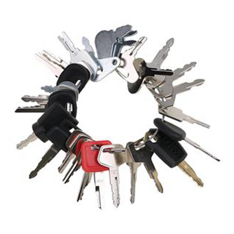 27 Pcs Ignition Key for Komatsu CASE Caterpillar CAT JCB Volvo Heavy Construction Equipment