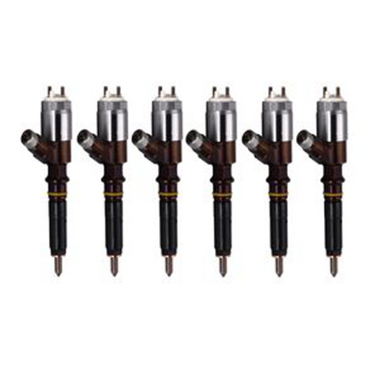 6 Pcs Fuel Injector 320-0690 for Caterpillar CAT Engine C6.6 Loader 924H 928H 930H 938H 924HZ