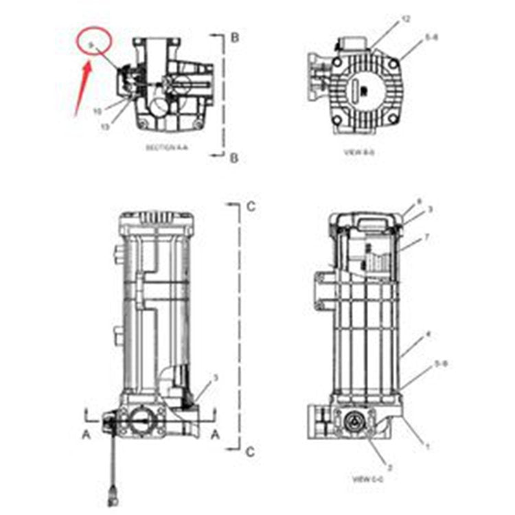 Indicator 1733518 for Caterpillar CAT 320C 320D 322C 324D 325C 325D 329D 330C 330D 336D 365C