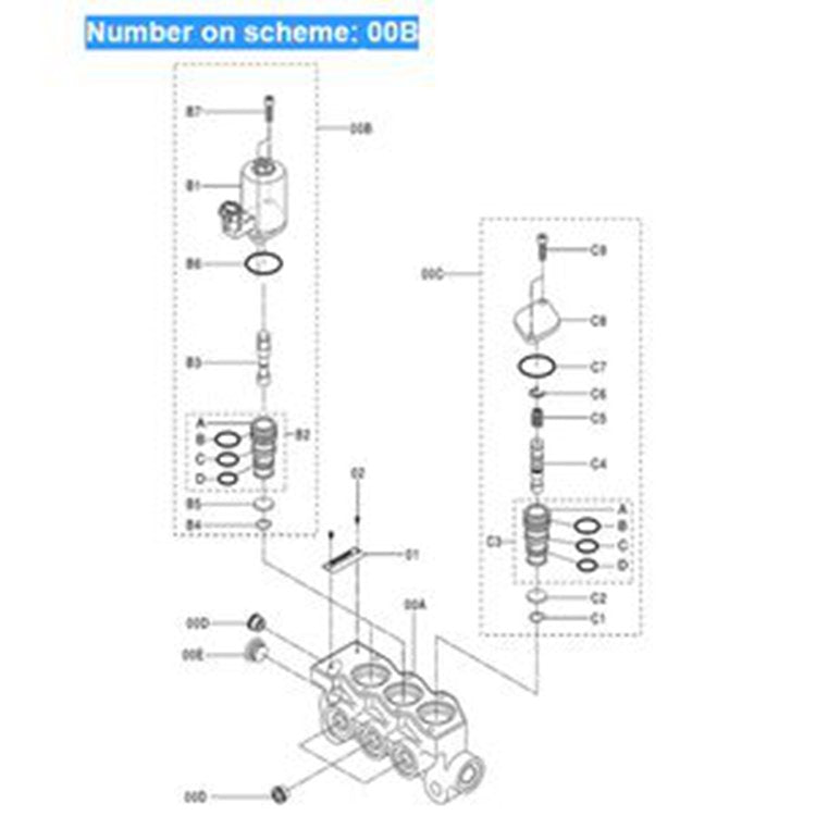 For Hitachi Excavator ZX200-5G ZX280-5G ZX330-5G ZX470-5G ZX870-5G Solenoid Valve 9314145