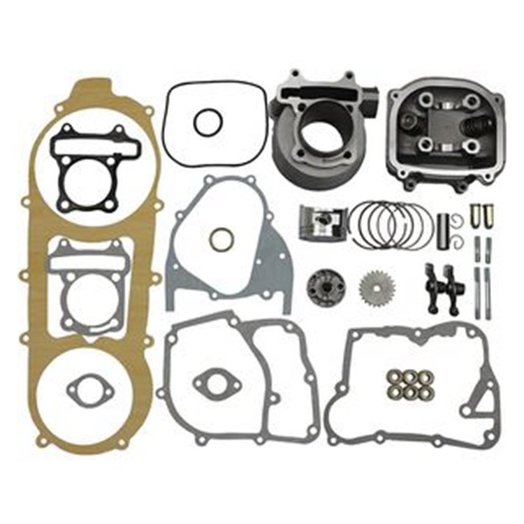 57.4mm Big Bore Cylinder Rebuild Kit for GY6 4 Stroke 125cc-150cc 157QMJ 152QMI Go Kart Motorcycle Scooter