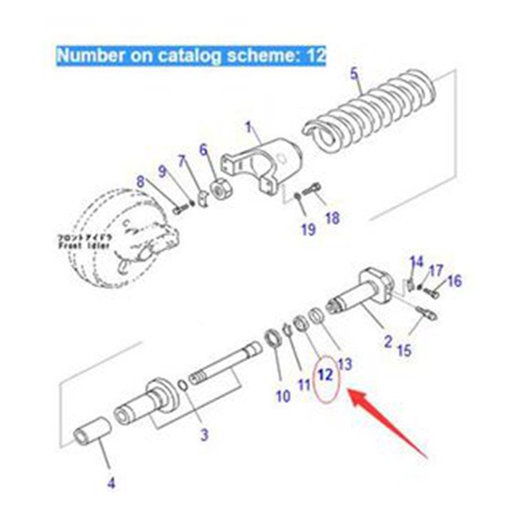 U-Packing 09370-00090 for Komatsu PC360-7 PC350LC-8M0 PC308USLC-3E0 PC300LC-6 Excavator