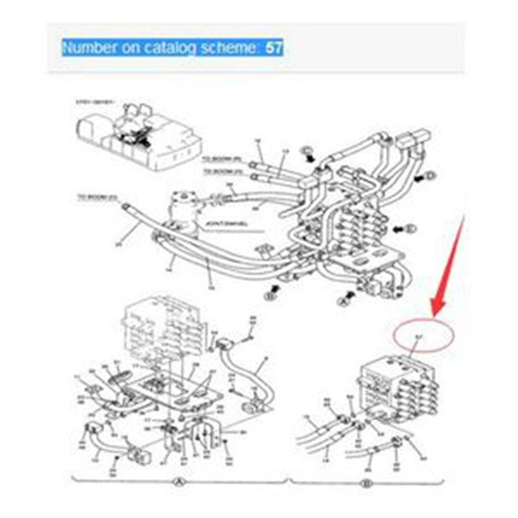 Hydraulic Main Control Valve Assy LV30V00009F1 for Kobelco Excavator SK450-6 SK450-6E SK850