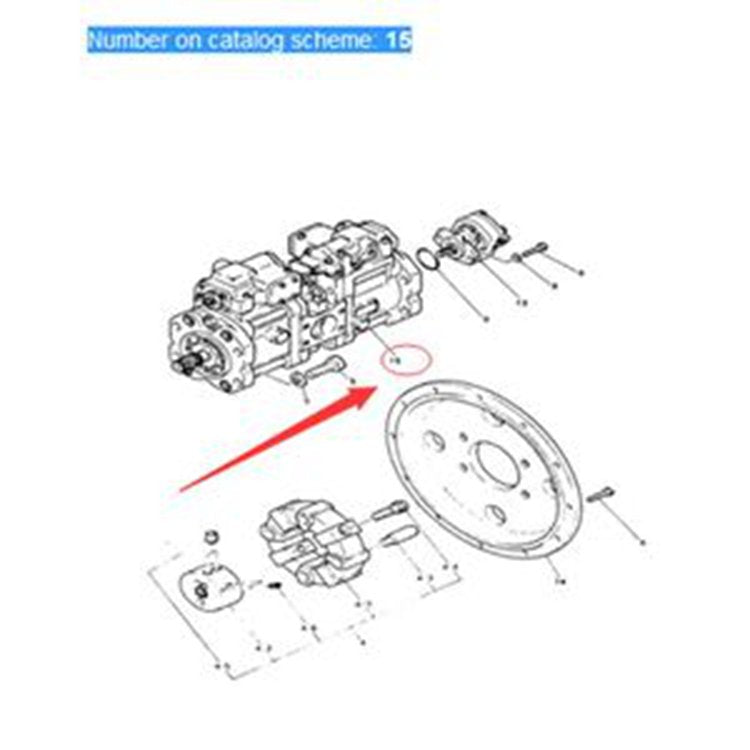 Hydraulic Main Pump 2437U400F2 for Kobelco SK120LC SK120 MD140C Excavator