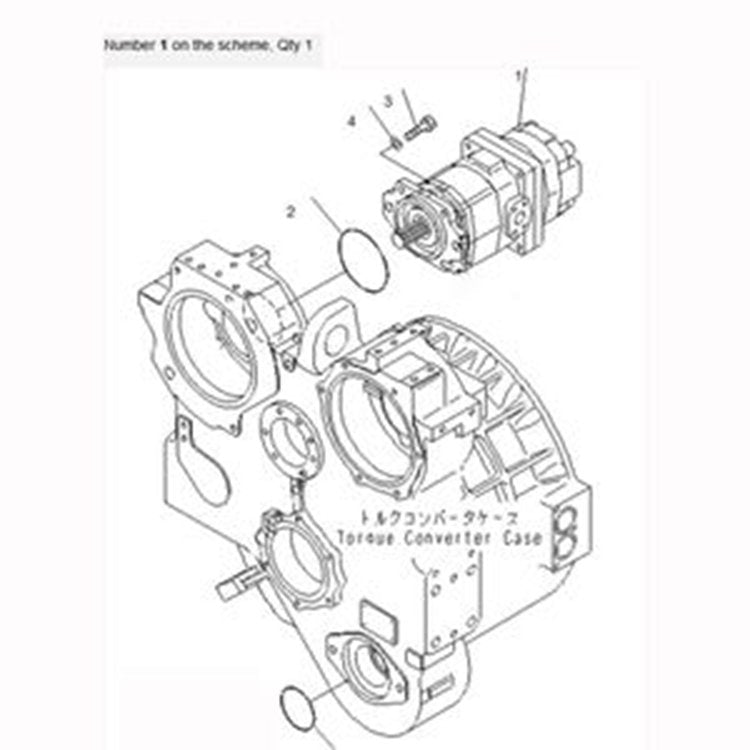 For Komatsu Bulldozer D155A-6 D155AX-6 D155AX-7 D155A-6R Hydraulic Pump 705-52-30A00