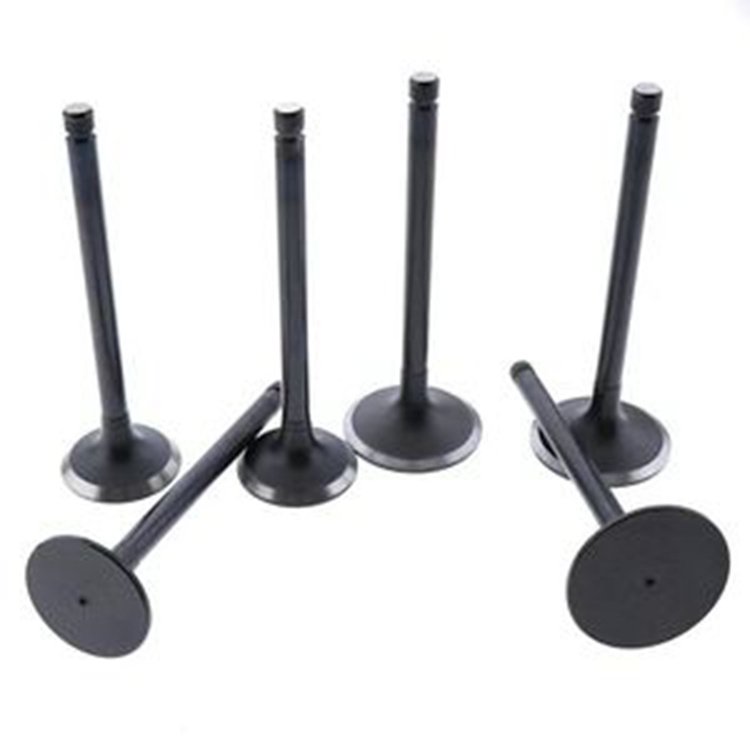 6 Pcs Intake Valve 6215-41-4110 for Komatsu Engine S6D140-1A S6D140-1A S6D140-1G S6D140-1M S6D140-1R