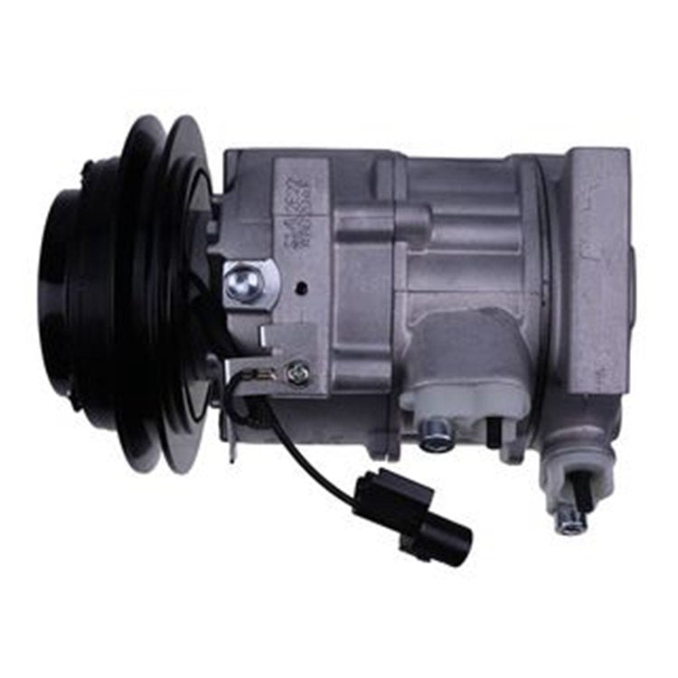 Doowon DV9 A/C Compressor with Single Groove 12 Volt Clutch TE16-0023A for Kioti Tractor