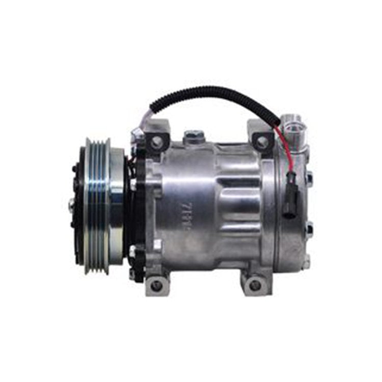 12V Sanden SD7H15 A/C Compressor 84290377 for New Holland Tractor T4.105 T4.110F T5.105 T5.115 T4.55 T4.65 T5.95 T4.85