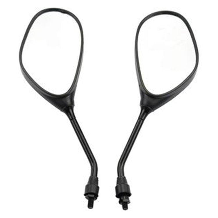 2 Pcs 8mm Black Plastic Rearview Mirror for 50cc 70cc 90cc 110cc 125cc 150cc 200cc 250cc ATV Motorcycle Scooter