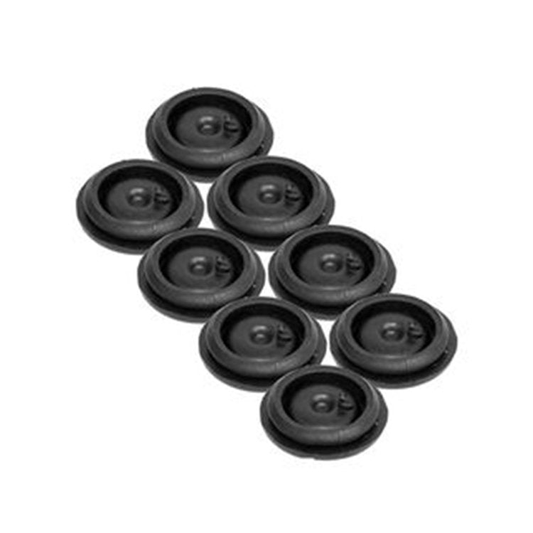 8Pcs Black Rubber Grease Plug Hub Dust Cap TLU31-0009 for Dexter EZ Lube Trailer Camper Axle