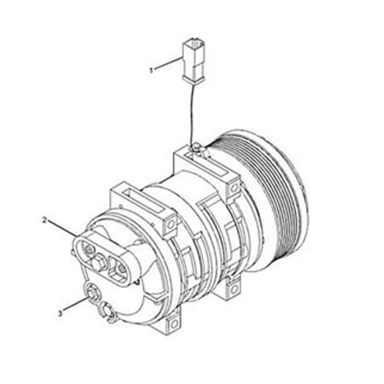 A/C Compressor 217-4448 for Caterpillar CAT 994F 994H 793D Engine 3516B 3516