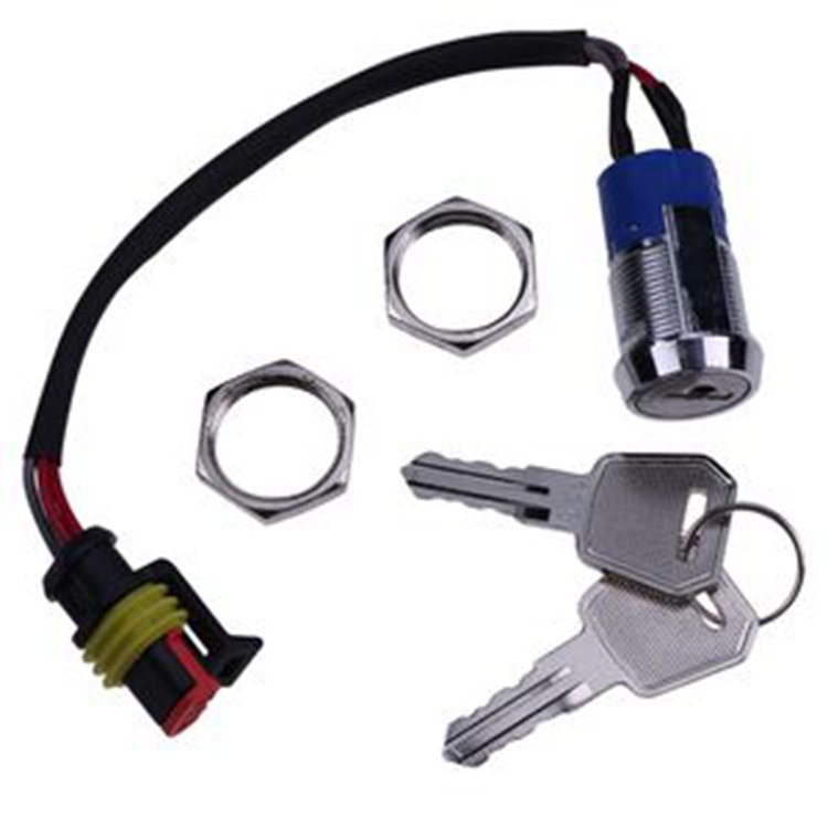 Ignition Switch Start Key 1220-520002-AC for Big Joe Forklift E30 EZ30 S22 Pallet Truck EPT20-ET ES10-10ES ES15-15ES