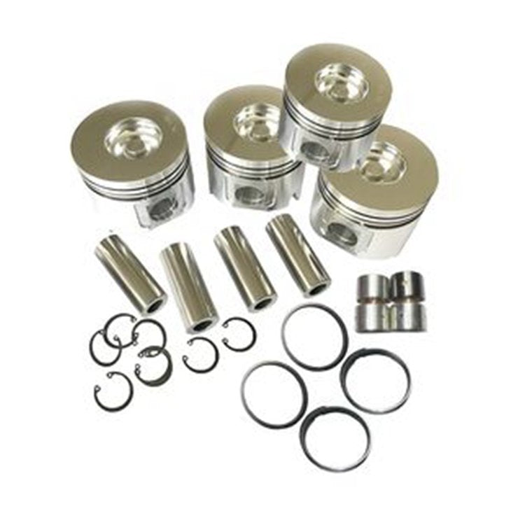 4 Cylinder Piston Set With Ring for Mitsubishi Engine S4K S4KT Caterpillar CAT E120B E312 E320