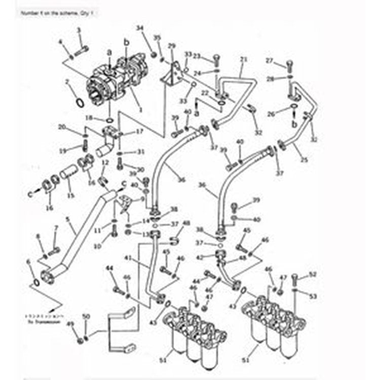 For Komatsu Wheel Loader WA800-1 WA800-2 WA900-1LC Hydraulic Pump 705-58-43010