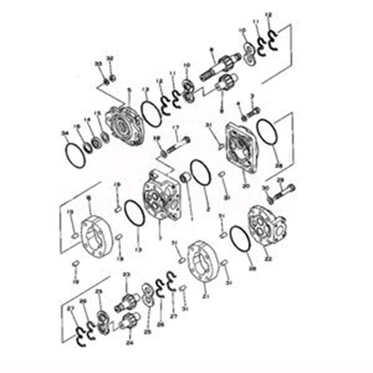 For Komatsu Wheel Loader 540B-1 540-1 Switch Pump 705-51-32000