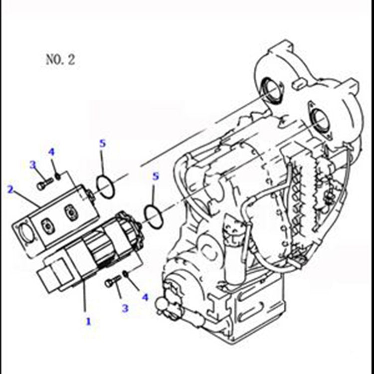 For Komatsu Wheel Loader WA470-5 Hydraulic Pump 705-51-31140