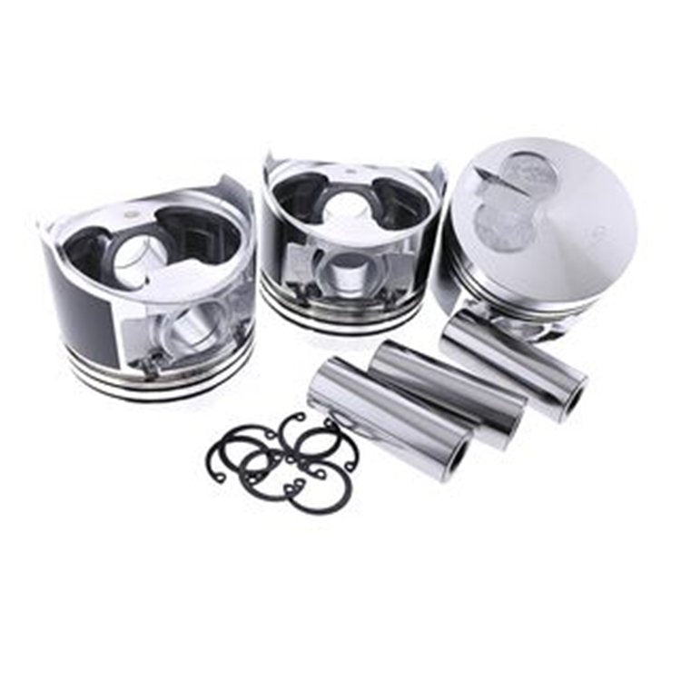 For Yanmar Engine 3TNV76 Piston Kit 3 Units 1 Set Contains Piston Pin Piston Snap