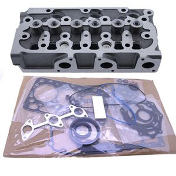 Complete Cylinder Head + Full Gasket Kit for Kubota D722 D722EBH Engine B7300HSD B7400HSD BX1800D BX1830D BX1850D BX1860D G1900 Bobcat 316 320 322