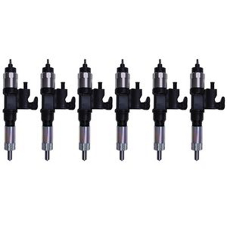 6PCS Fuel Injector 8981518373 for Isuzu Engine 6HK1 John Deere Excavator 225DLC 220DW