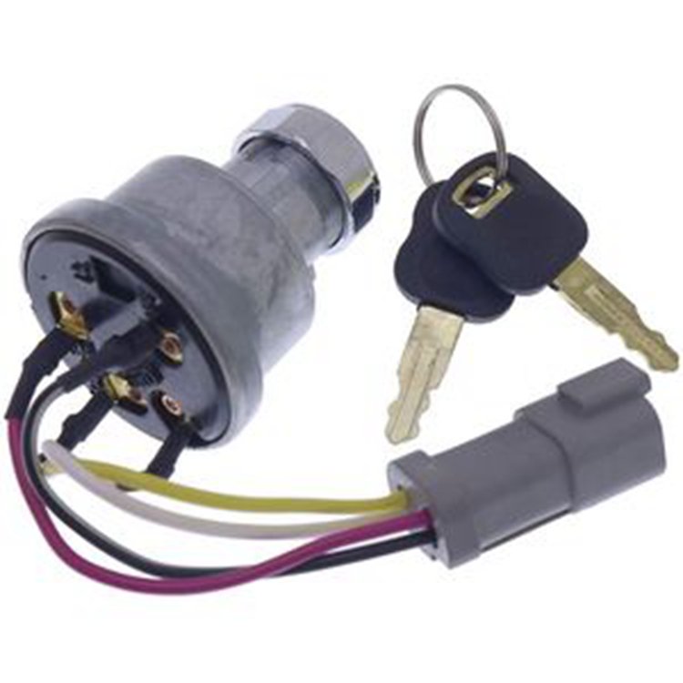 Ignition Switch with 2 Keys 467-8535 for Caterpillar CAT Engine 3406E 3412E Loader 906H 906H2 906K 906M 907H 907H2 907K 415 416 416F2