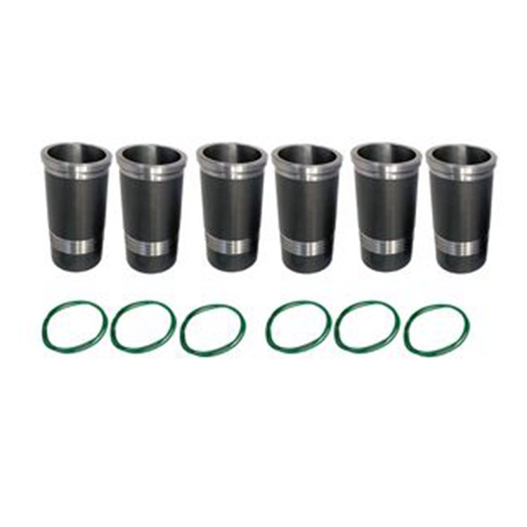 6 Pcs Cylinder Liner 9884842 for Liebherr Engine D926 D926TI Excavator R944B 904 914 924 934 944 954B