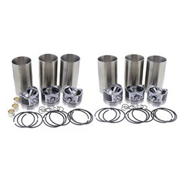 For Mitsubishi S6K S6KT Caterpillar Engine 3066 Excavator 320B 320L Cylinder Liner Kit Engine Four Matching