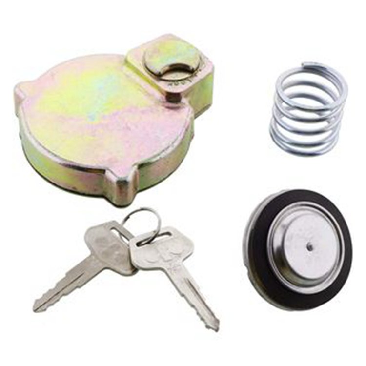 Fuel Cap With 2 Keys 14X-60-31130 for Komatsu Excavator D31EX D31PX D65PX D65WX PC70