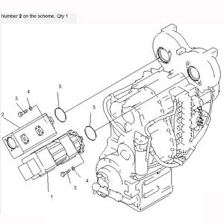 For Komatsu Wheel Loader WA480-5 WA480-5L Hydraulic Pump 705-51-30590