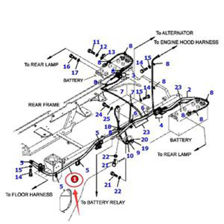 Wiring Harness 419-06-32345 for Komatsu WA320-5 WA320-5L WA320L-5 Wheel Loader