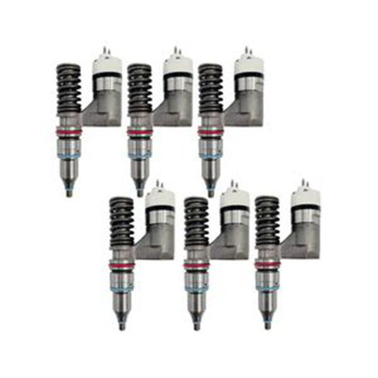 6 Pcs Fuel Injector 249-0709 239-4909 for Caterpillar CAT Engine C15 3406E C32