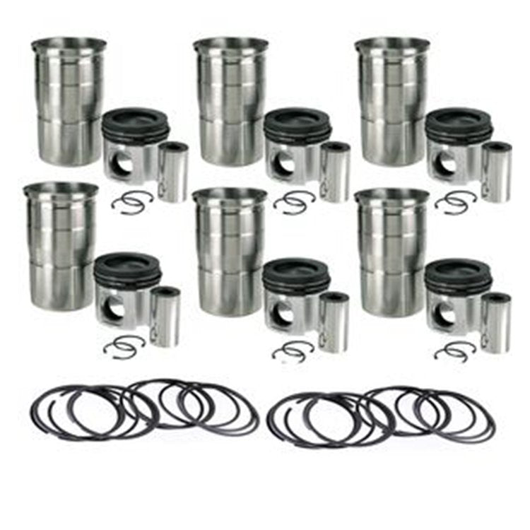 Cylinder Liner Kit 20498544 for Volvo Engine D12A D12D TAD1240GE TWD1240VE Excavator EC330B LC EC360B LC EC460B LC