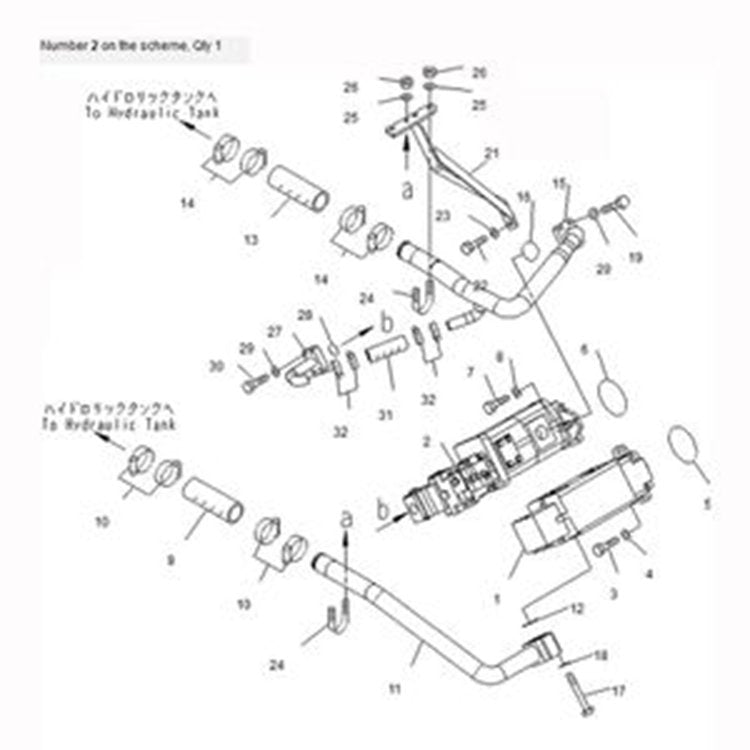 For Komatsu Wheel Loader WA430-5 Hydraulic Pump 705-51-30710