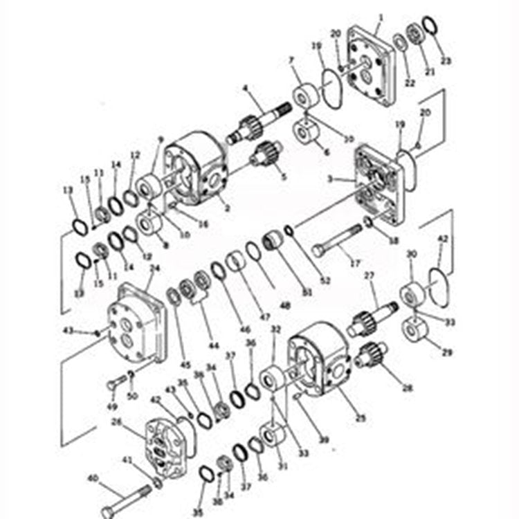 For Komatsu Grader GS360-1 GD600R-1 GD31RC-3A GD605A-1 Hydraulic Pump 704-56-11101