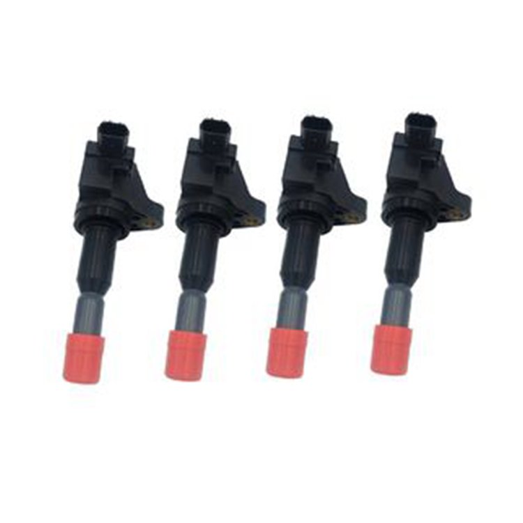 4 PCS Ignition Coil 30520-PWC-003 for Honda Fit 1.5L L4