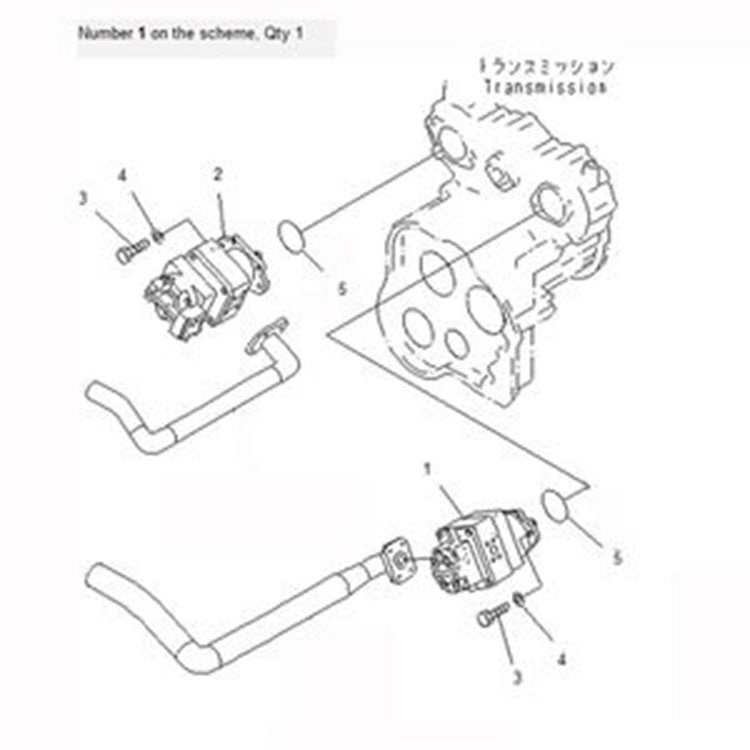 For Komatsu Wheel Loader WA420-3 WA420-3CS WA420-DZ-3 Hydraulic Pump 705-52-30550