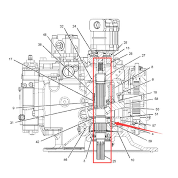 Drive Shaft 383-3940 for Caterpillar Excavator CAT 311D-LRR 312D-L 313D 314C 315D-L 318D-L