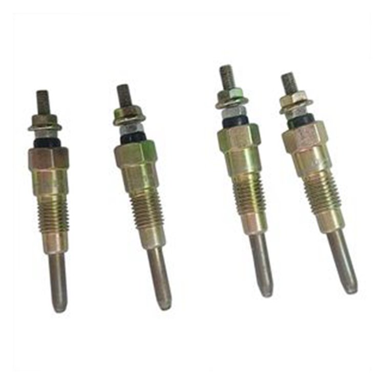 For Hyundai Mini Excavator R80-CR-9 Yanmar Engine 4TNE98 Komatsu Engine 4D98E Glow Plug 4 Units 1 Set