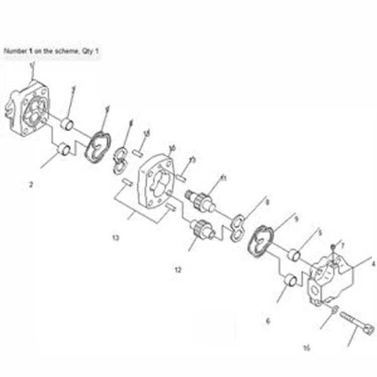 For Komatsu Excavator PC40MR-1 PC40MRX-1 PC45MR-1 PC45MRX-1 Main Pump 705-41-02310