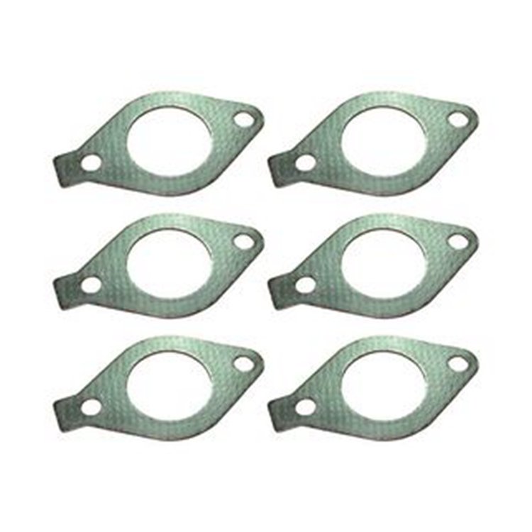 6 Pcs Exhaust Manifold Gasket 109-5313 for Caterpillar CAT Engine 3176B C-12 C-10 Excavator 345B 365B