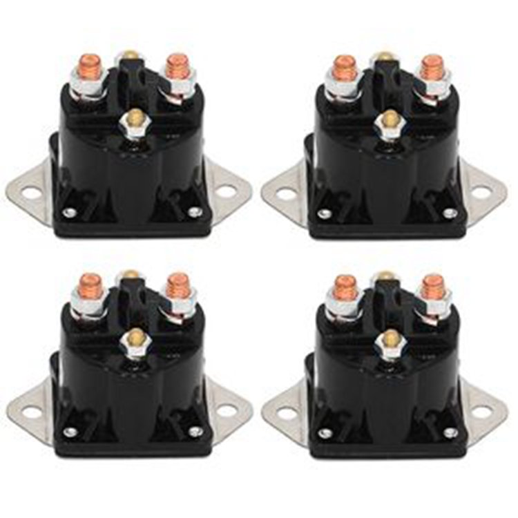 4 PCS 12 Volt Solenoid Relay 28396 15-487 for Warn Winch Heavy Duty M6000 M8000 M8000S XD9000 XD9000i 8000 10000 12000